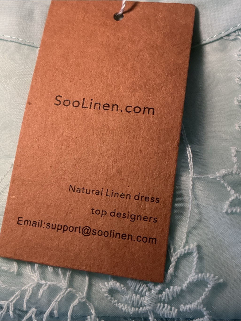 Soolinen Nwt Mint Green Embroidered Midi Dress Xl Sheer Layered Cottagecore — image 4 of 8